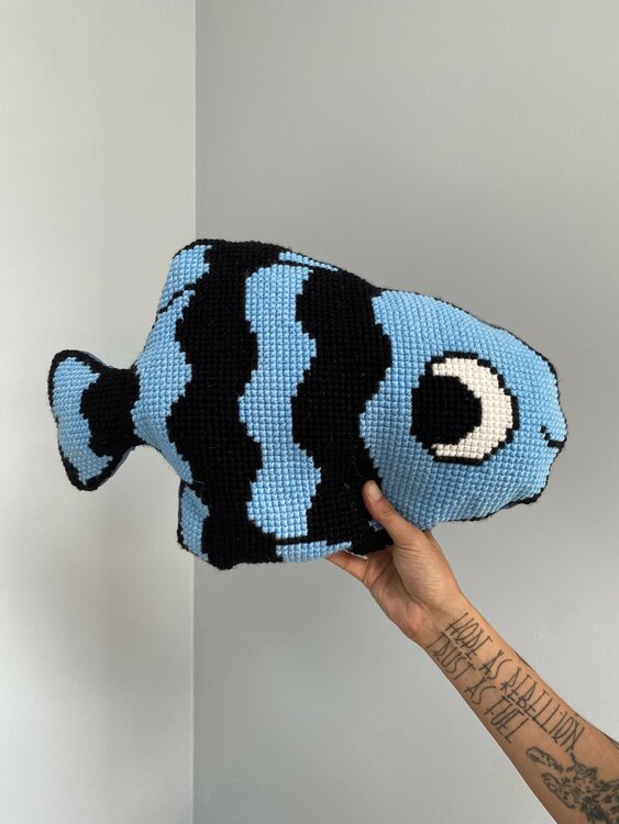 DIY vormkussen Vis
